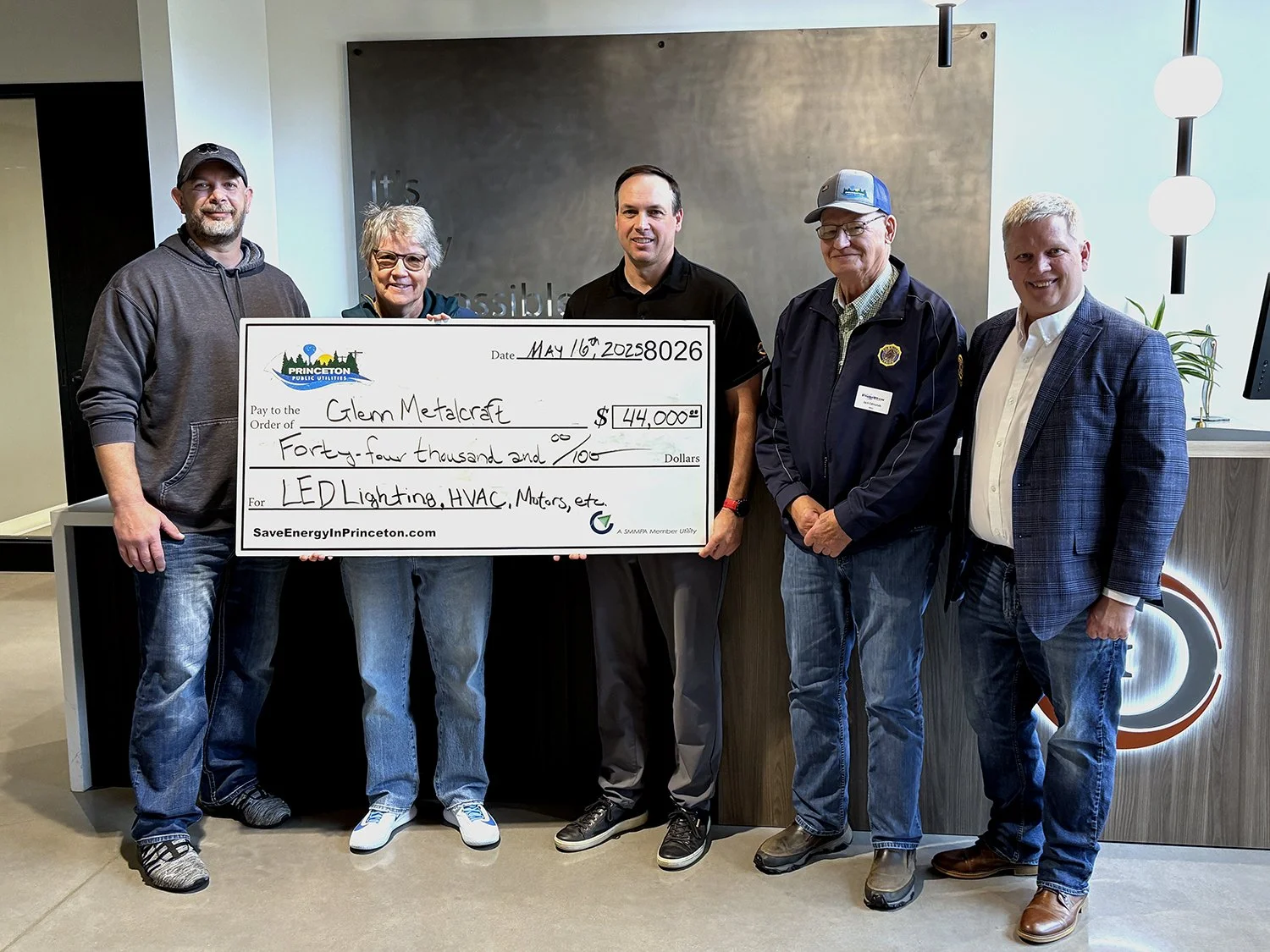 REBATES FOR GLENN METALCRAFT’S NEW FACILITY